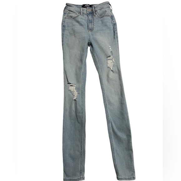 HOLLISTER Ultra High Rise Super Skinny Size 00R !! Great Condition - Picture 1 of 6